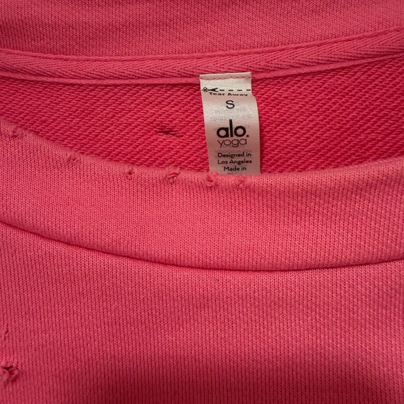 ALO distressed cropped crewneck - Picture 3 of 6